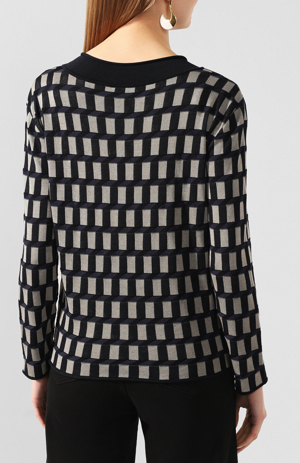 Пуловер из смеси шелка и хлопка GIORGIO ARMANI, арт. 3HAMA3/AMA3Z, фото 4