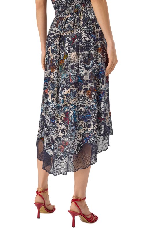 Юбка из вискозы Zadig and Voltaire WWSK01578 Разноцветный  WWSK01578 Фото 4