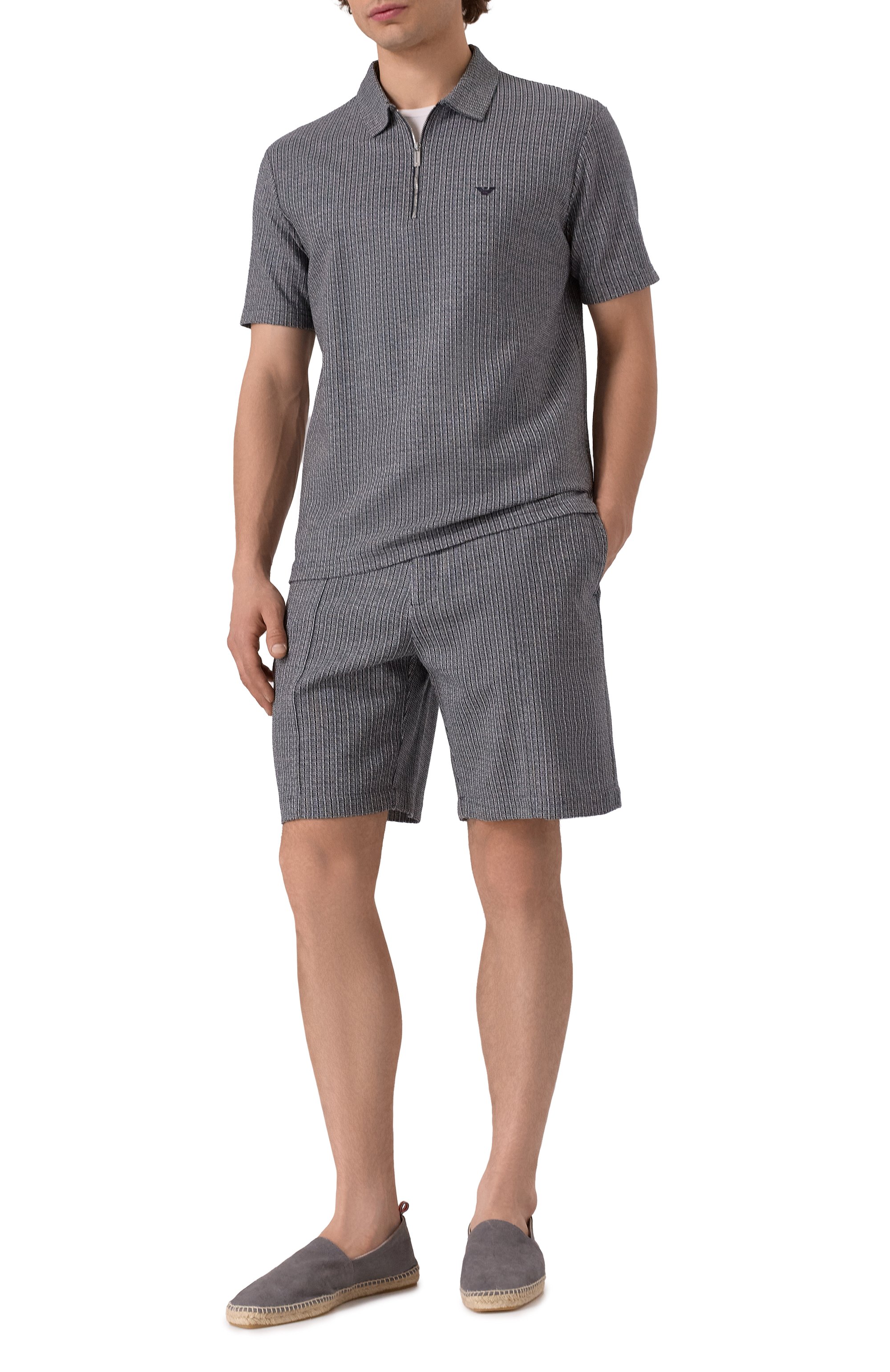 Хлопковые шорты EMPORIO ARMANI, арт. EM001904/AF15552, фото 2