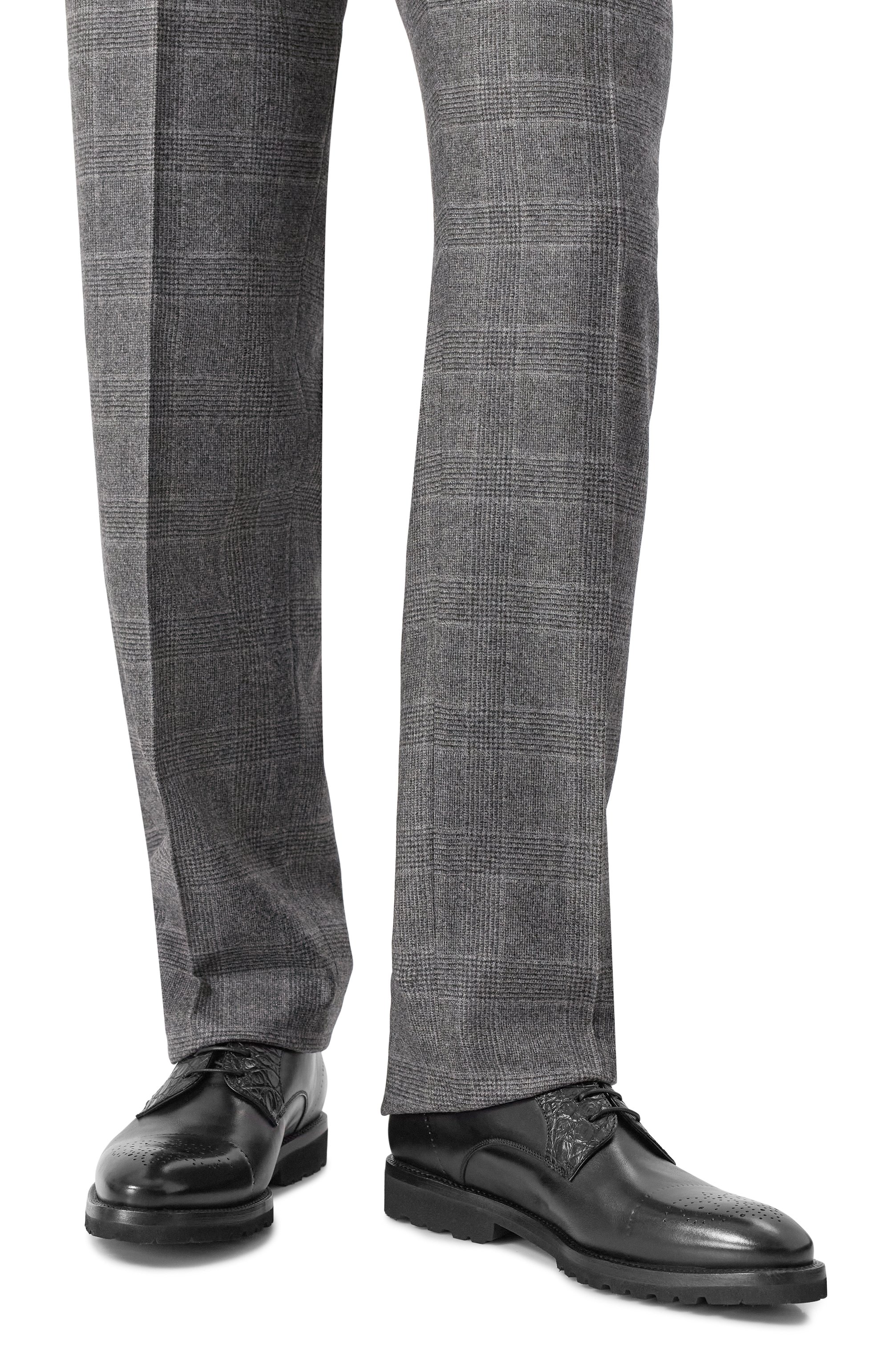 Кожаные дерби с отделкой из аллигатора BARRETT, арт. 252U010.2, фото 3