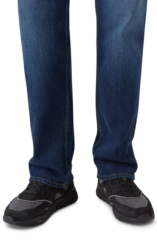 Комбинированные кроссовки Innova Santoni MBIG22112NERP0ML Чёрный  MBIG22112NERP0ML Фото 3