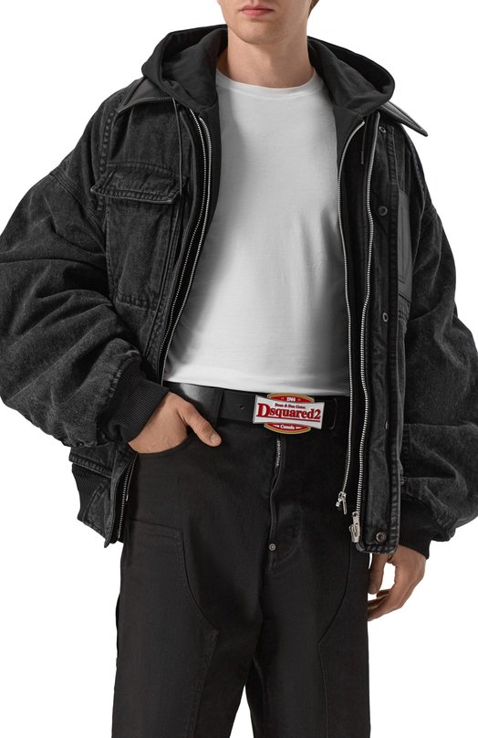 Кожаный ремень Dsquared2 BEM0665/12900001 Чёрный  BEM0665/12900001 Фото 2
