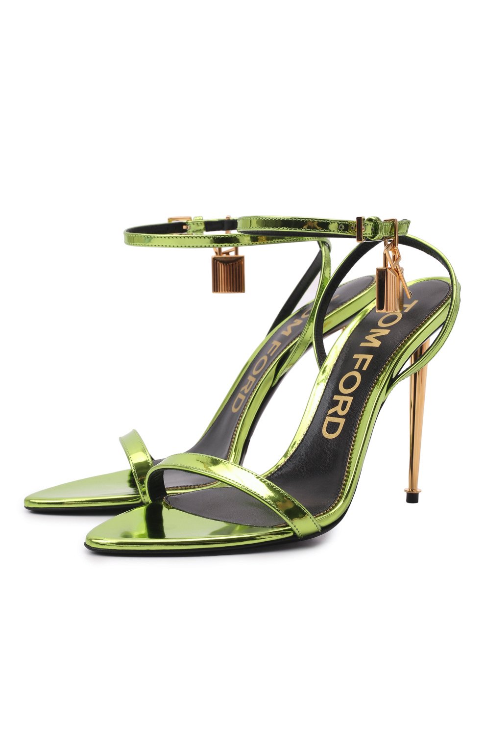 Кожаные босоножки padlock TOM FORD, арт. W2272T-LCL234, фото 1