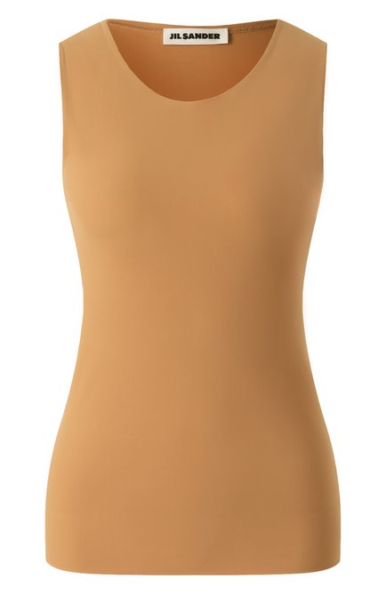 Женский майка JIL SANDER бежевого цвета по цене 29550 руб., арт. J01NC0016/J70026 | Фото 1