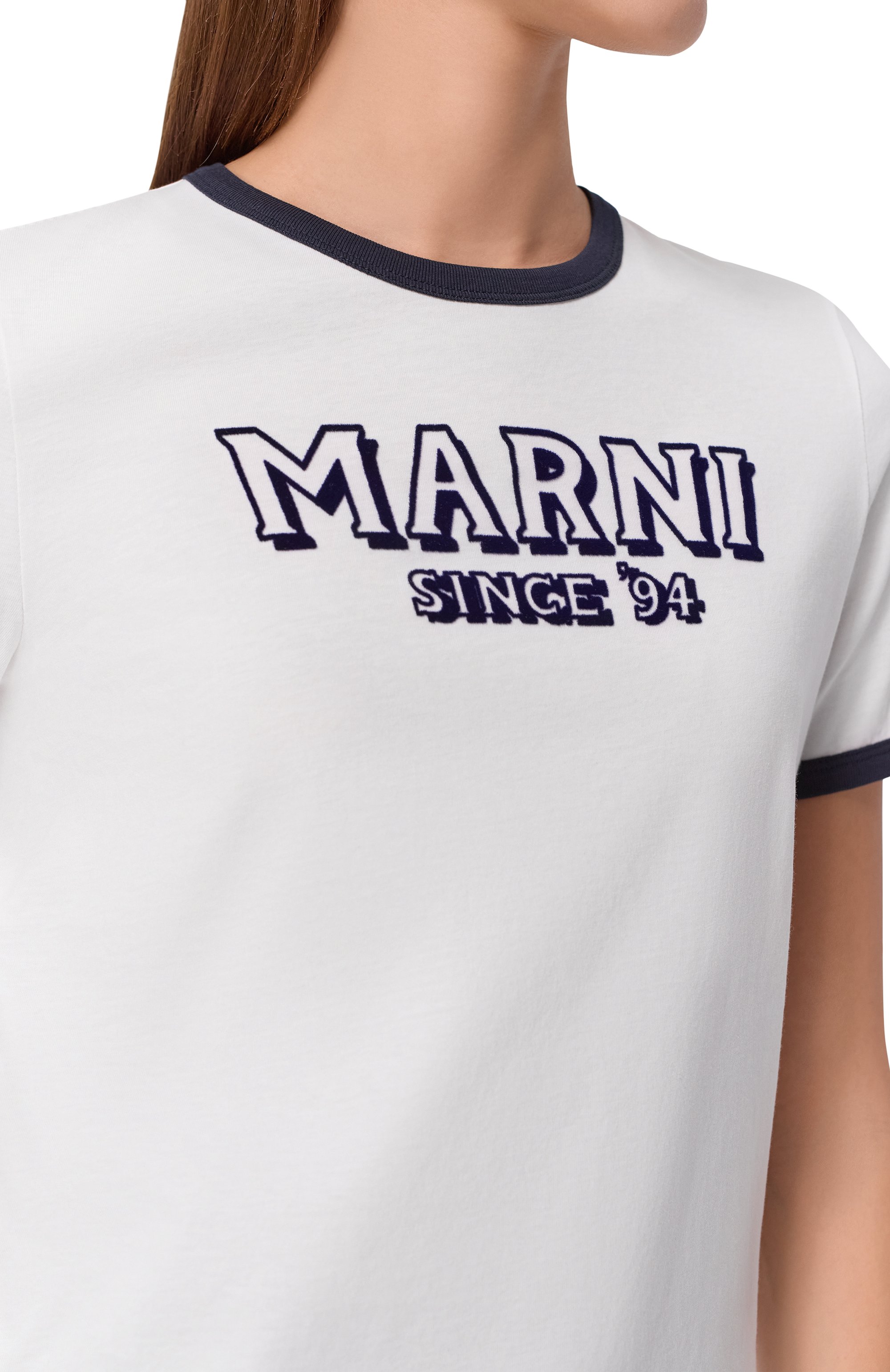 Хлопковая футболка MARNI, арт. THJE0390P0/USCY91, фото 5