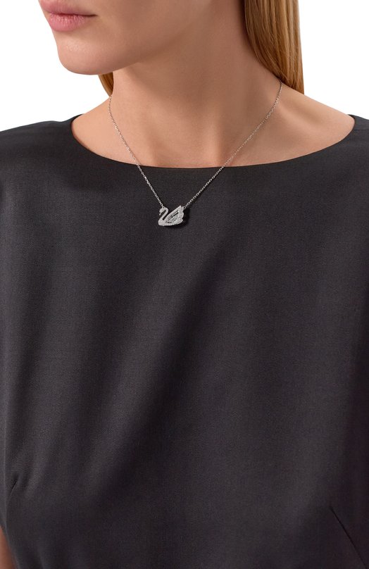 Кулон на цепочке Swan Swarovski 5514421 Серебряный  5514421 Фото 2