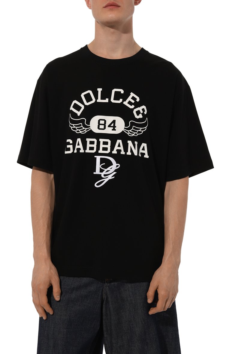 Хлопковая футболка DOLCE & GABBANA, арт. G8PN9Z/G7NSN, фото 1