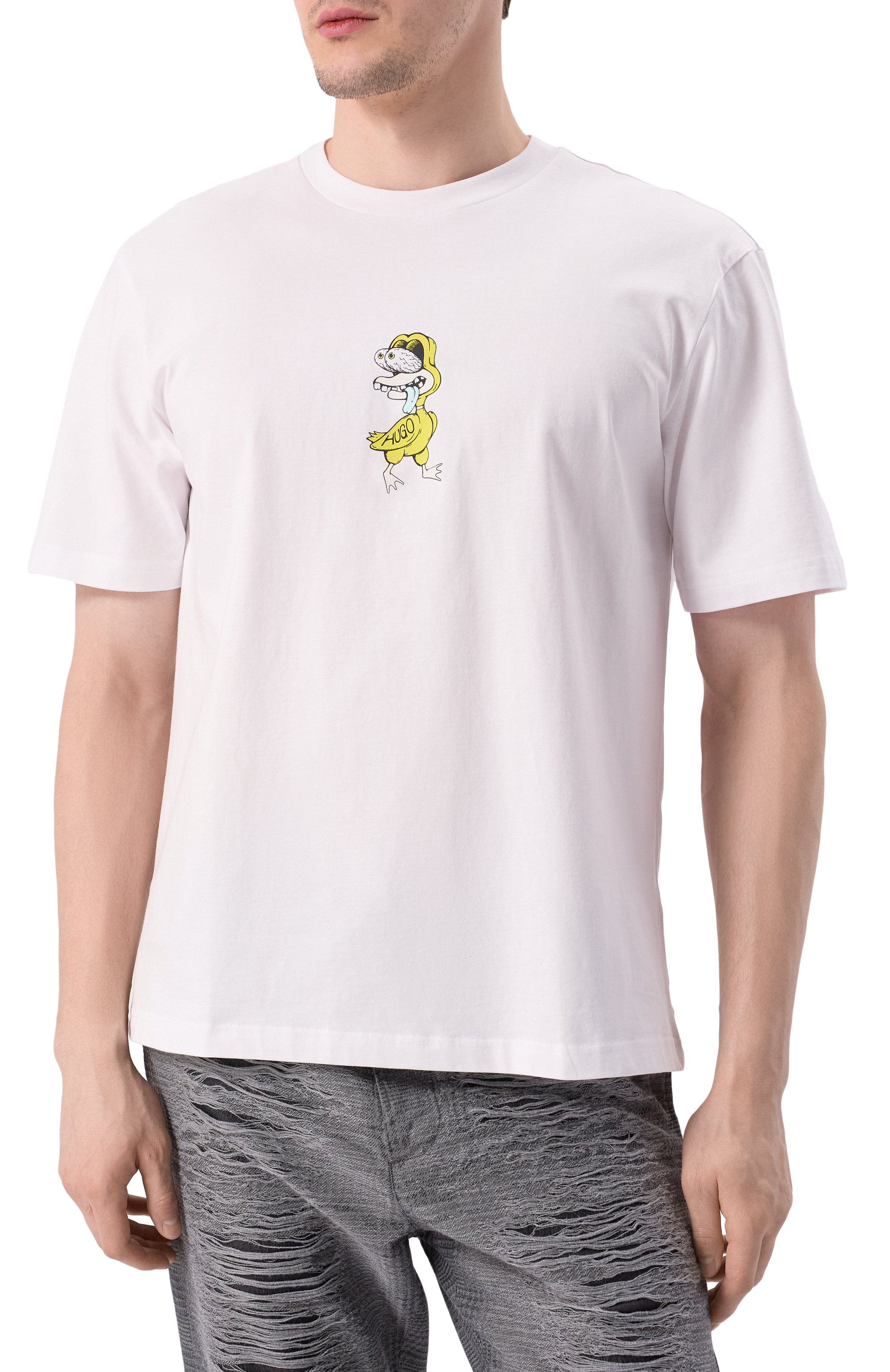 Хлопковая футболка HUGO BLUE, арт. 50533391, фото 3