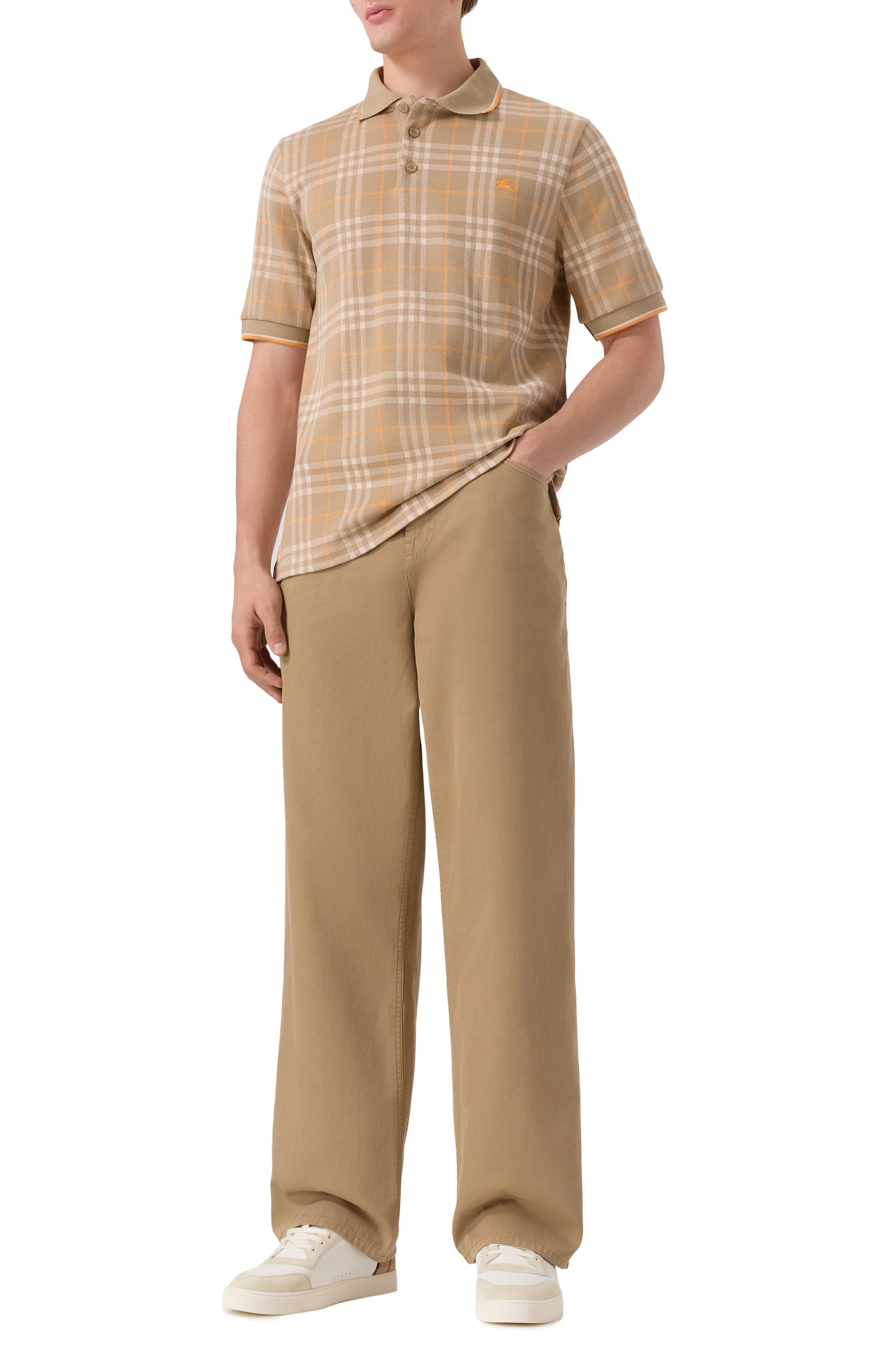 Хлопковое поло BURBERRY, арт. 8110102, фото 2