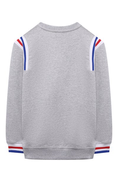 Хлопковый свитшот MOSCHINO серого цвета по цене 17150 руб., арт. HUF05P/LCA32/10A-14A, фото 2 Хлопковый свитшот MOSCHINO, арт. HUF05P/LCA32/10A-14A, фото 2