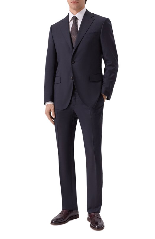 Шерстяной костюм Corneliani 266008-2617460_SET Синий 266008-2617460_SET