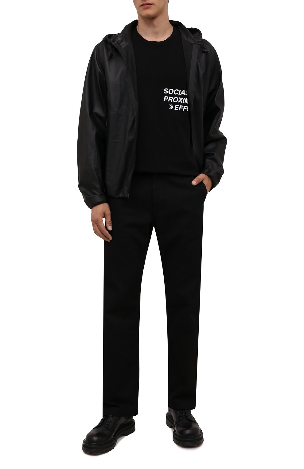 Хлопковая футболка RTA, арт. MF21-A346-0025BLKS0, фото 2