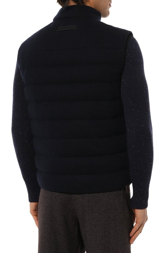 Пуховый жилет Zegna E105/UET48A8 Синий  E105/UET48A8 Фото 4