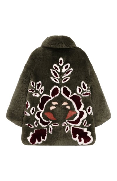 Шуба из кролика YVES SALOMON ENFANT, арт. 20WEM312LGREVE/4-6, фото 2