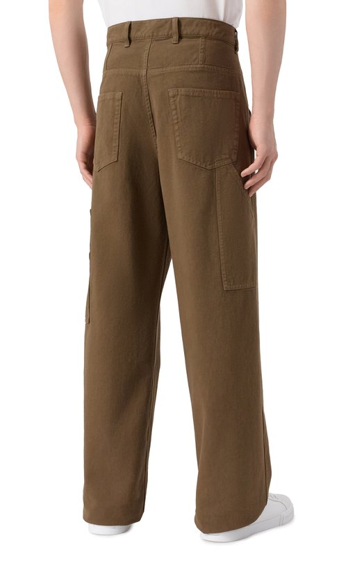 Хлопковые брюки Dries Van Noten 020934-2043-705 Коричневый  020934-2043-705 Фото 4