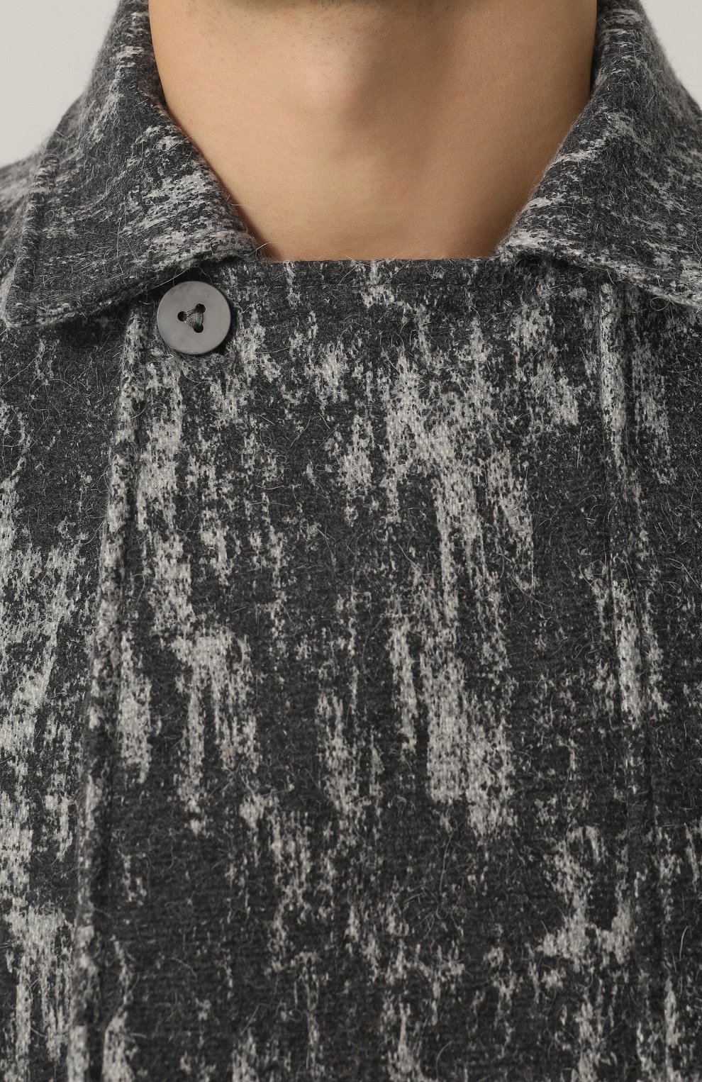 Шерстяное пальто асимметричного кроя с отложным воротником MANUEL MARTE, арт. C7102-3, фото 5