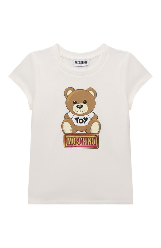 

Хлопковая футболка Moschino, Белый