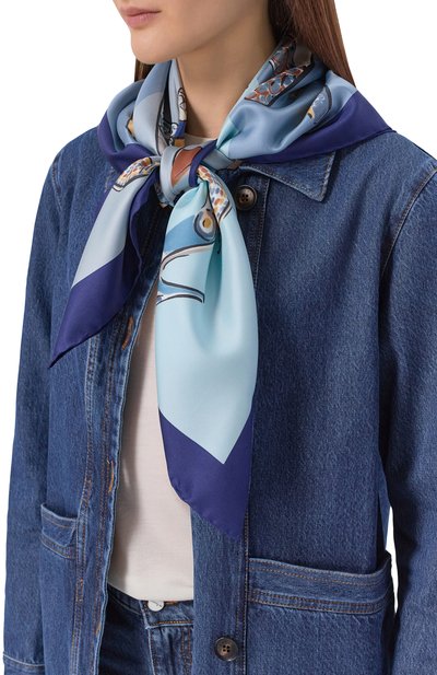 Женский шелковый платок FERRAGAMO, арт. 310231/789