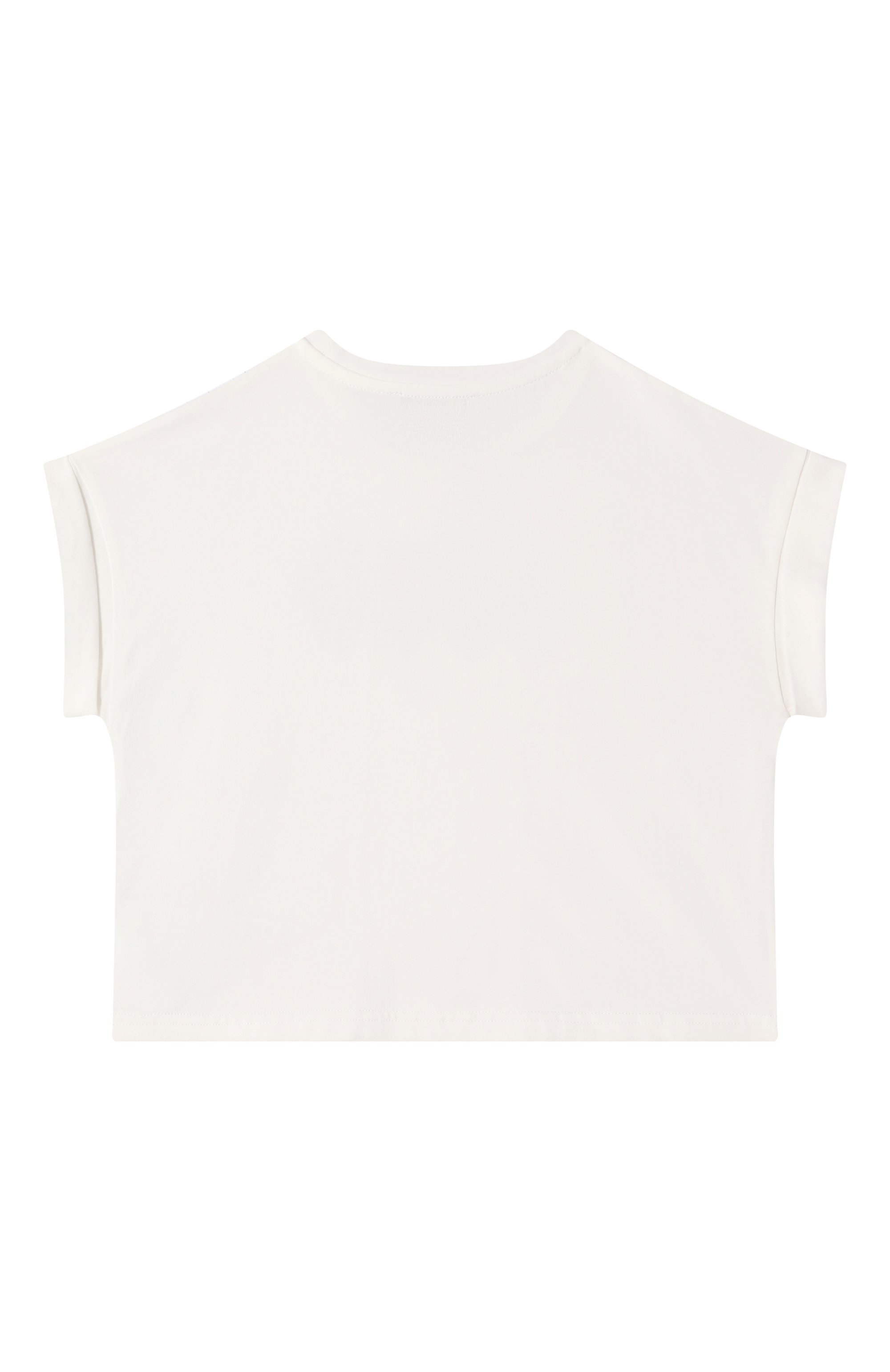 Хлопковая футболка ERMANNO SCERVINO, арт. SFTS031C/JF075, фото 2