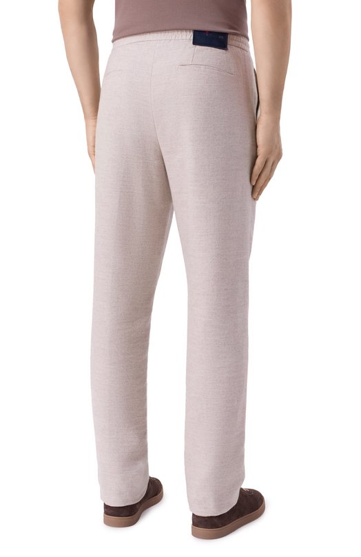Брюки из хлопка и шерсти Kiton UPLACRK0131H03 Бежевый  UPLACRK0131H03 Фото 4