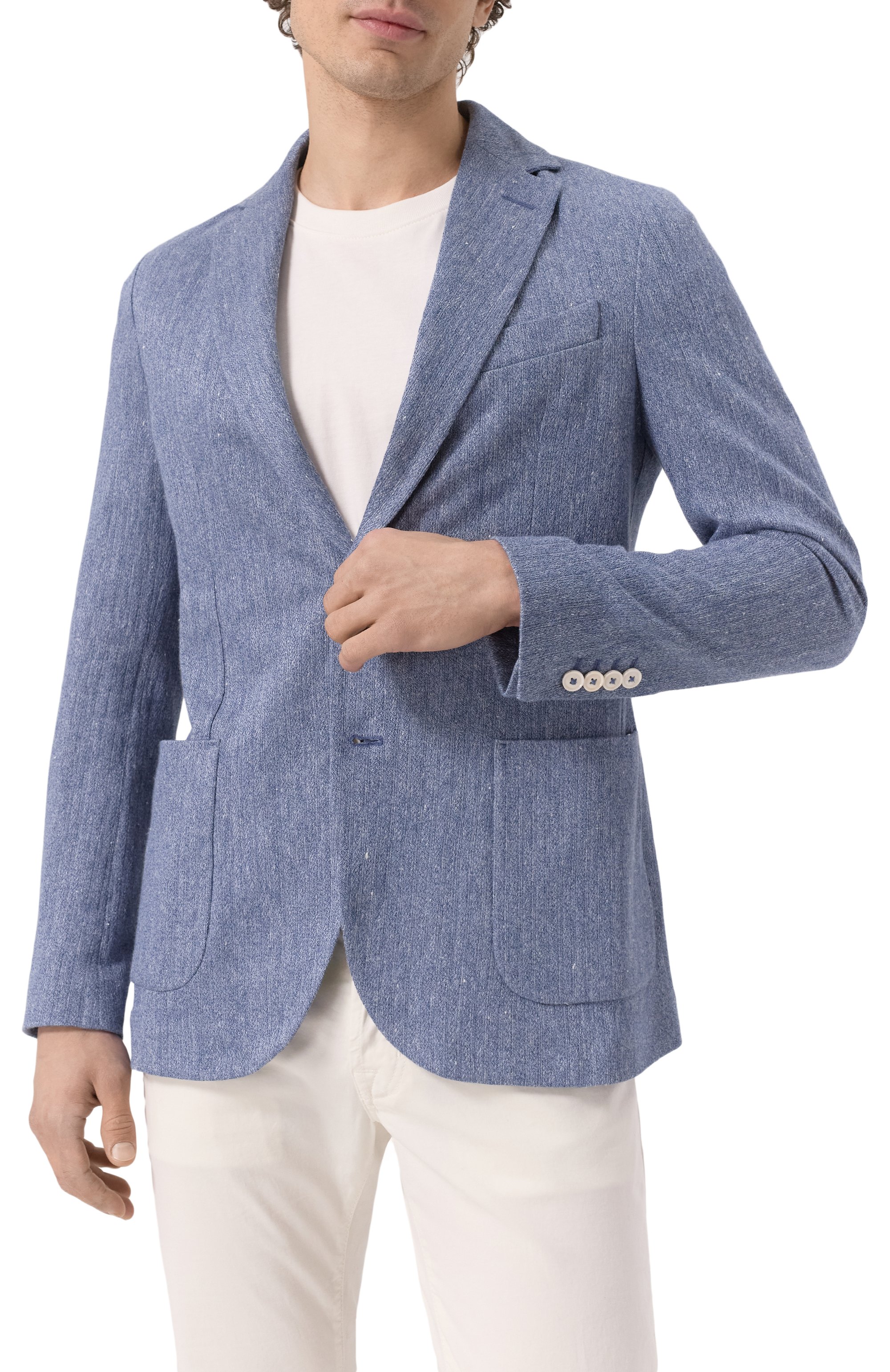 Пиджак изо льна и хлопка CIRCOLO 1901, арт. CN4853, фото 4