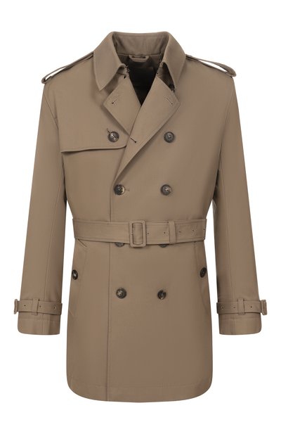 Мужской тренч из хлопка и шелка MVST, арт. M26.2PM.0021/F082