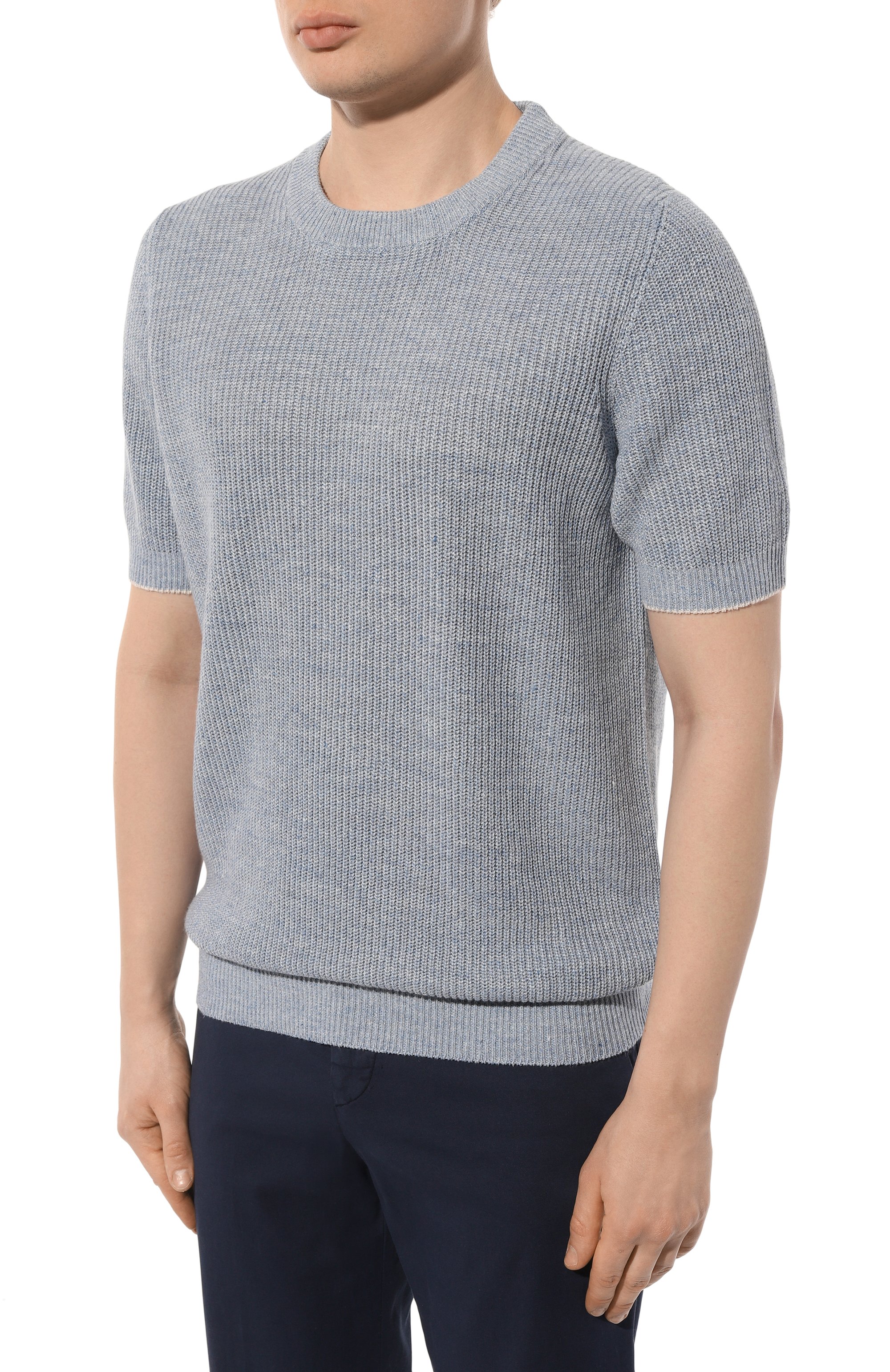  Джемпер изо льна и хлопка BRUNELLO CUCINELLI, арт. M2L70B2257, фото 3