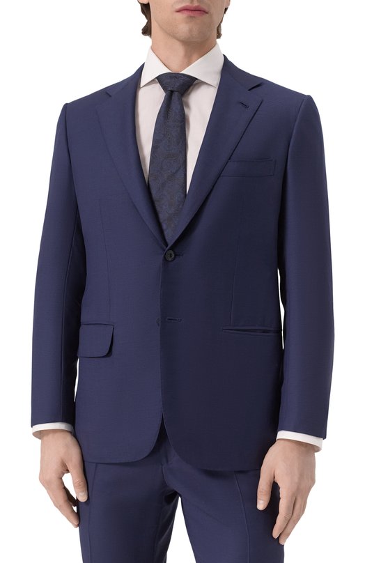 Шерстяной костюм Kiton UA81K0602E10 Синий  UA81K0602E10 Фото 3