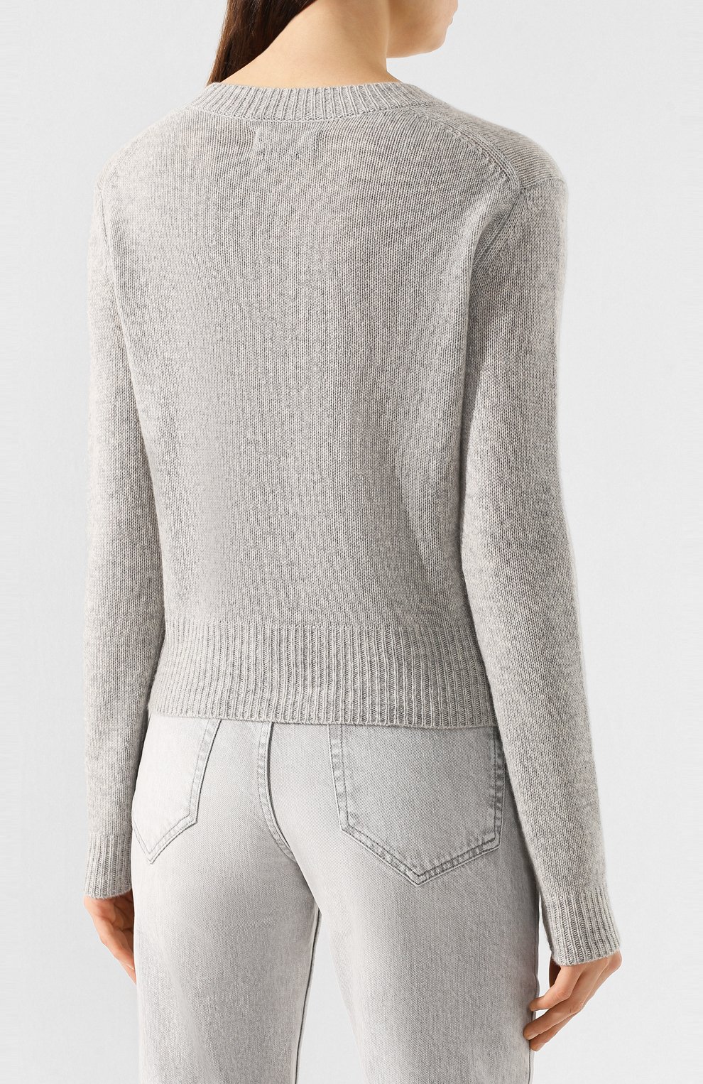Кашемировый пуловер ISABEL MARANT серого цвета по цене 45800 руб., арт. PU1189-20P039I/CYLLIA, фото 4 Кашемировый пуловер ISABEL MARANT, арт. PU1189-20P039I/CYLLIA, фото 4