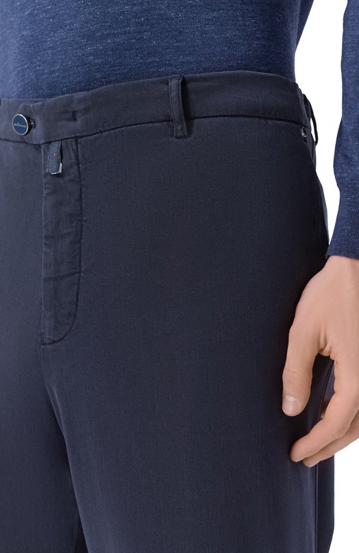 Брюки из лиоцелла Kiton UFPPELK0606H Синий  UFPPELK0606H Фото 5