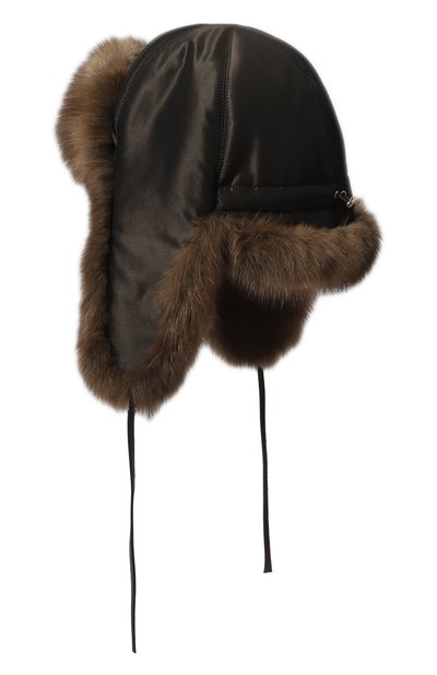 Шапка-ушанка стильная с отделкой из меха соболя FURLAND, арт. 0001112610001200000, фото 2