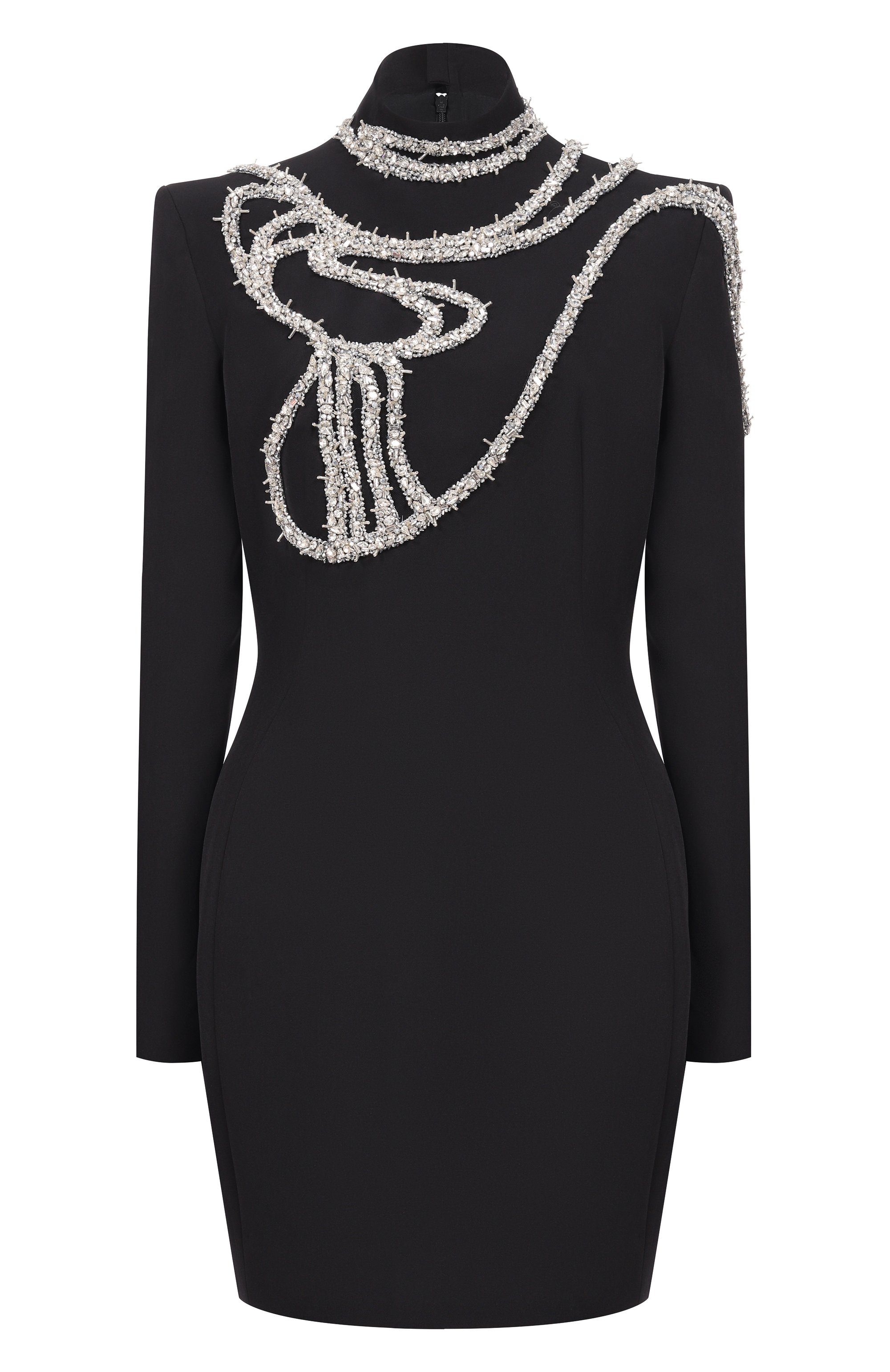 Пл атье с отделкой стразами и бисером ZUHAIR MURAD, арт. FDR25002/CRCA019, фото 1