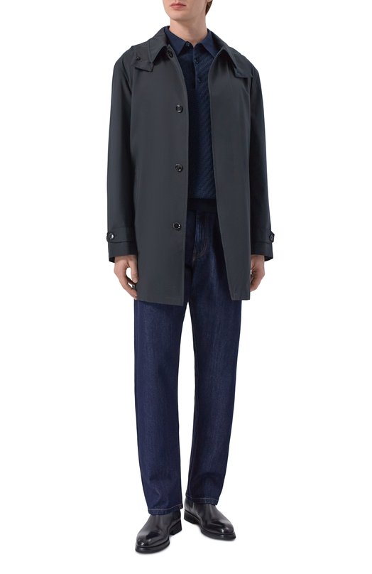 Плащ Brioni SHNR0L/PA906 Синий  SHNR0L/PA906 Фото 2