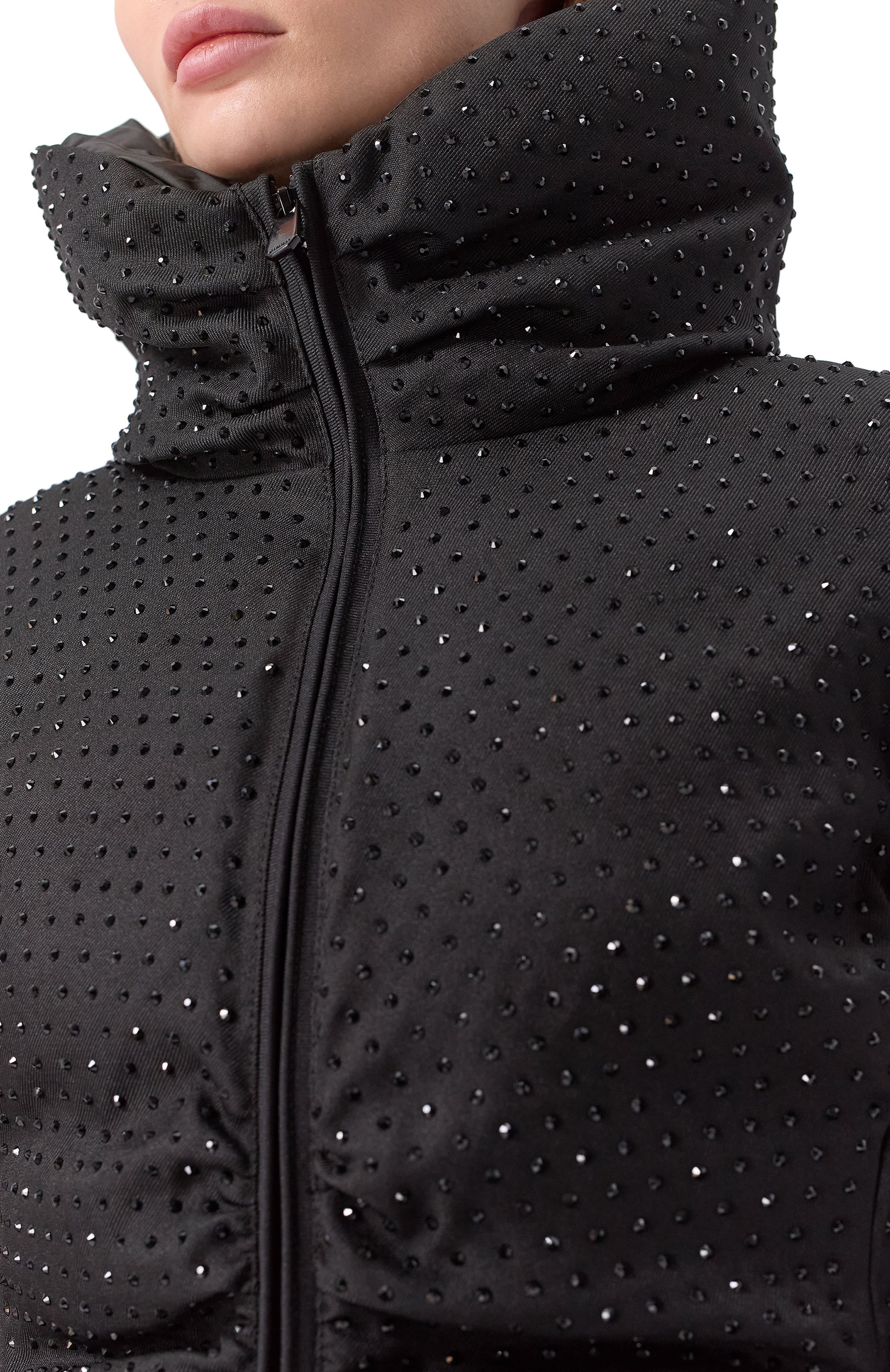 Пуховик с отделкой стразами PINKO, арт. 106014/A2ZF, фото 5