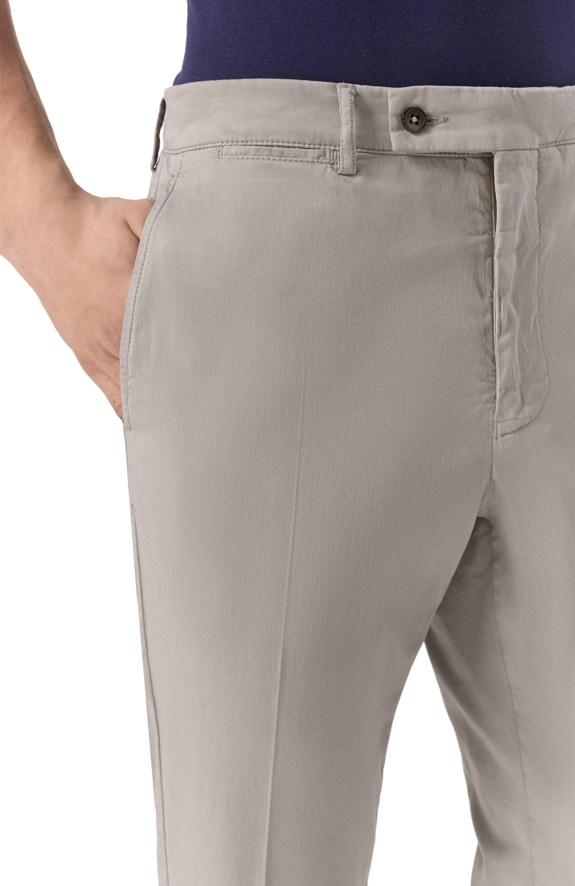 Брюки из хлопка и шелка BERWICH, арт. VULCAN0195 GD/DV0955X, фото 5