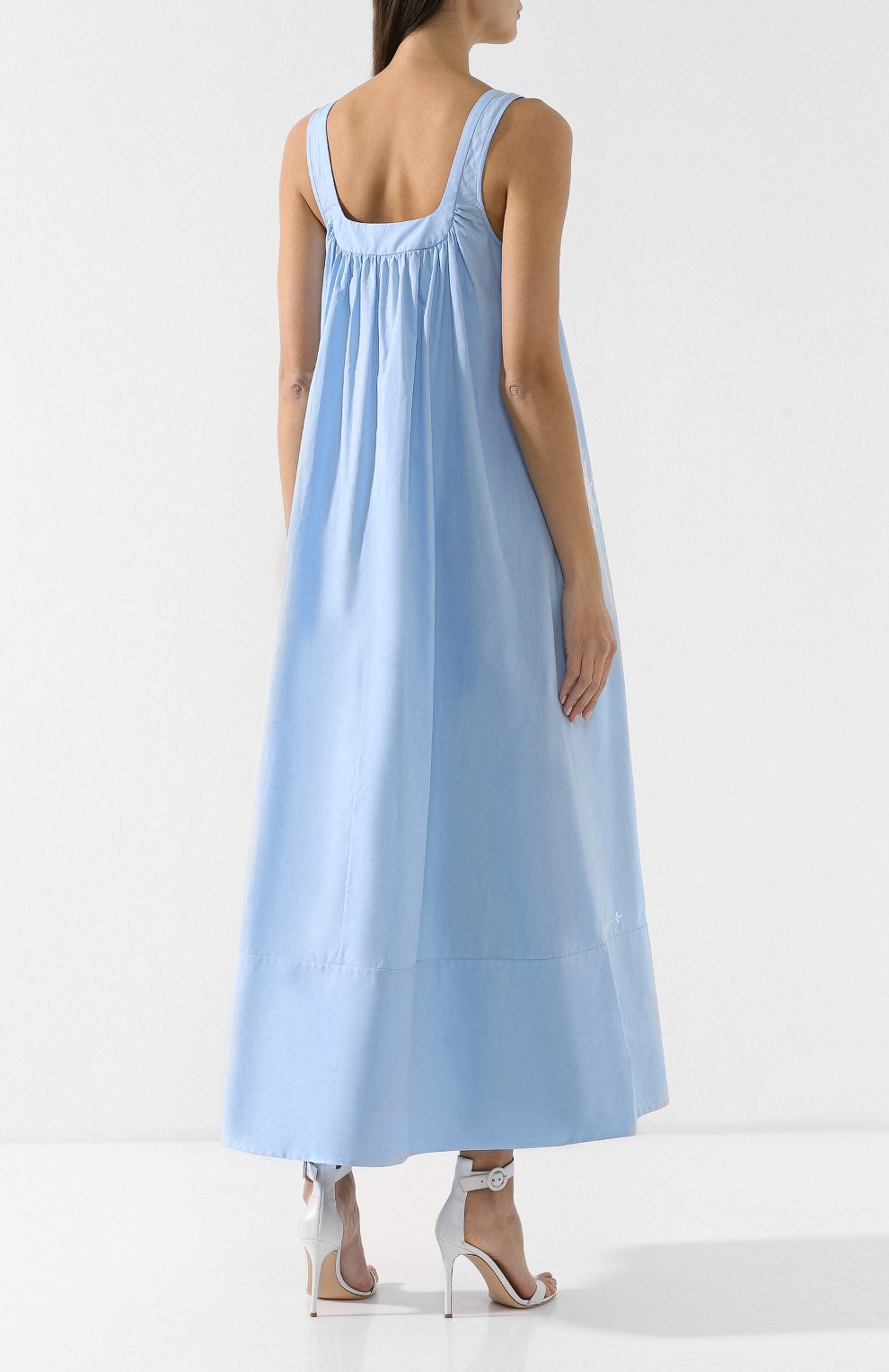 Хлопковое платье STELLA MCCARTNEY голубого цвета по цене 109500 руб., арт. 549054/SMA12, фото 4 Хлопковое платье STELLA MCCARTNEY, арт. 549054/SMA12, фото 4