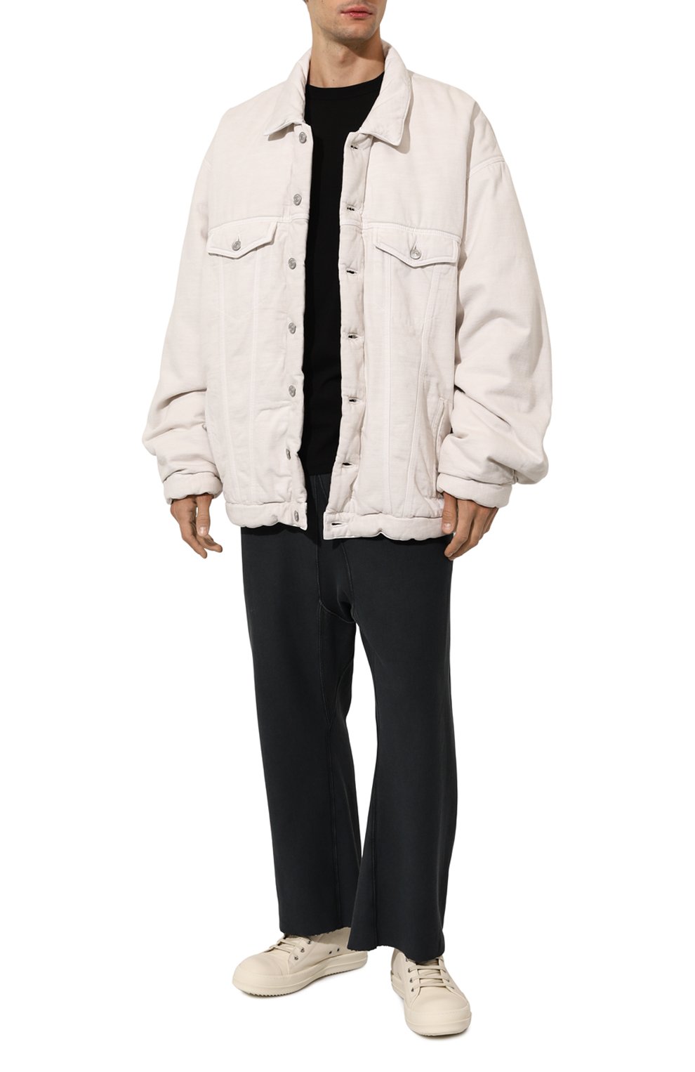 Хлопковый лонгслив RICK OWENS, арт. RU02D6266/JA, фото 2