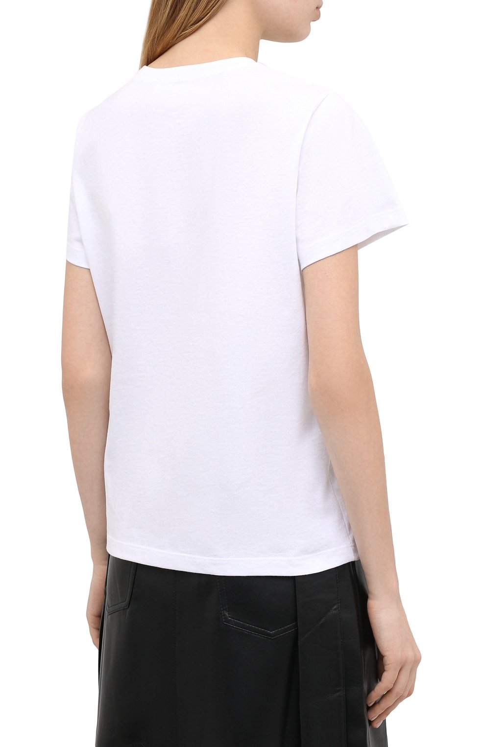 Хлопковая футболка REDVALENTINO белого цвета по цене 15800 руб., арт. UR0MG07Y/5JL, фото 4 Хлопковая футболка REDVALENTINO, арт. UR0MG07Y/5JL, фото 4