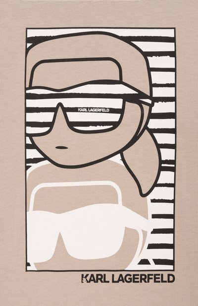 Хлопковая футболка KARL LAGERFELD KIDS, арт. Z31091, фото 3