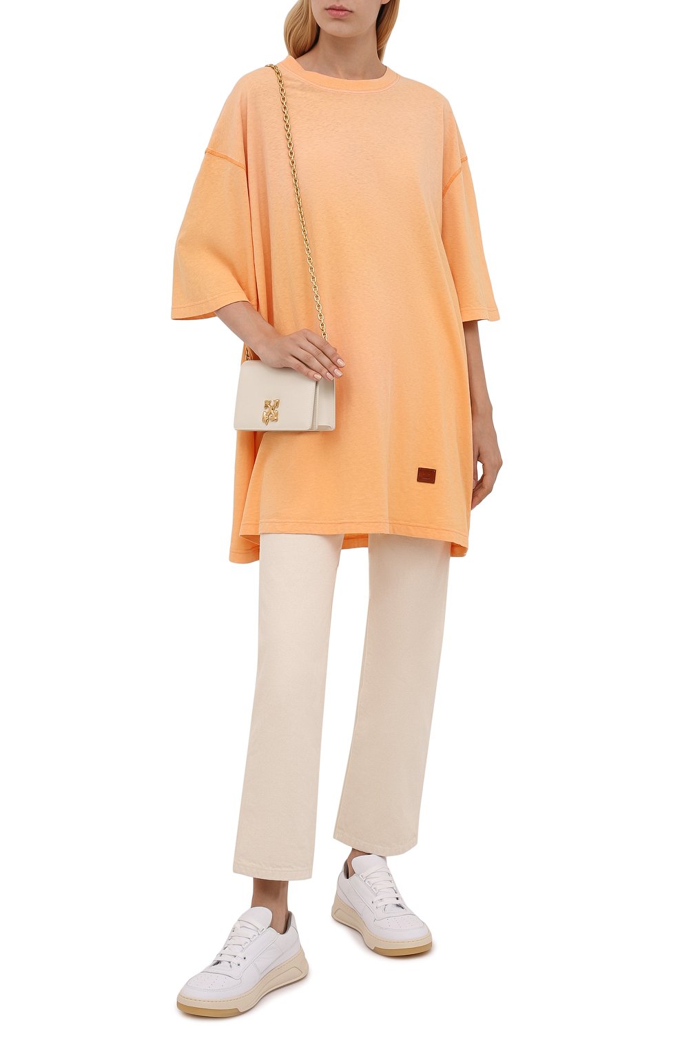 Хлопковая футболка ACNE STUDIOS, арт. CL0104/W, фото 2