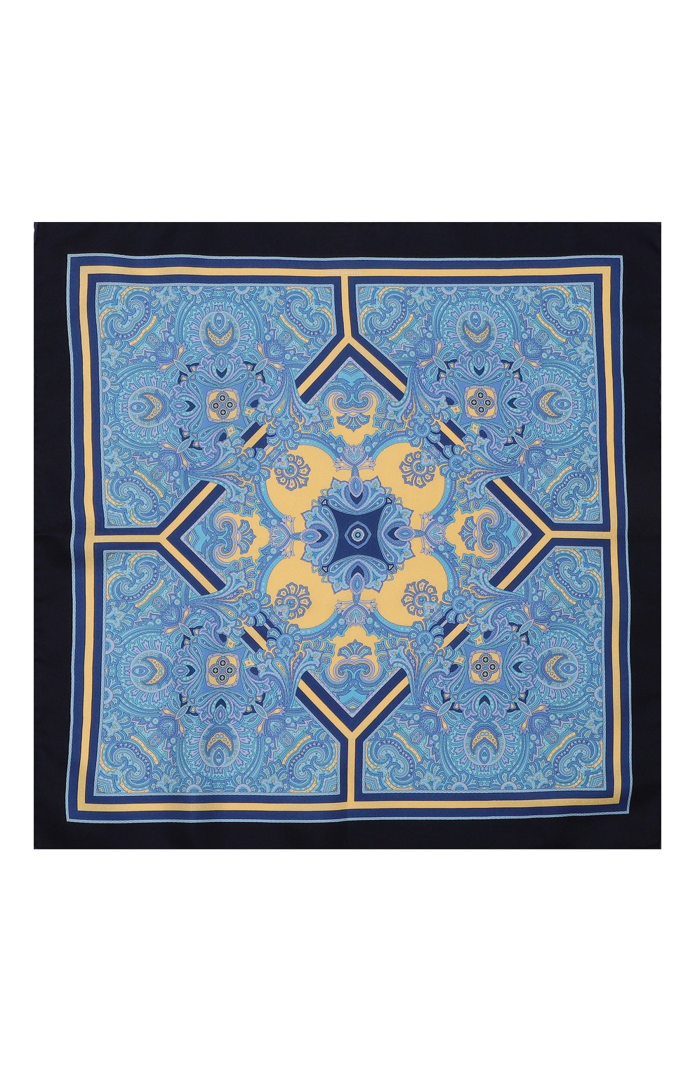 Шелковый платок STEFANO RICCI голубого цвета по цене 19000 руб., арт. FZSR9/11727, фото 3 Шелковый платок STEFANO RICCI, арт. FZSR9/11727, фото 3