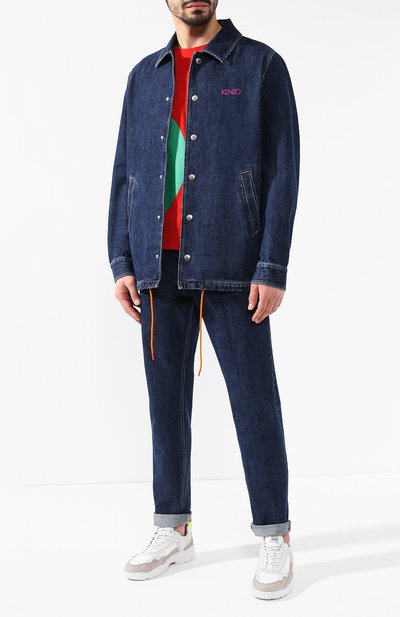 Джинсовая куртка KENZO темно-синего цвета по цене 54250 руб., арт. 50U5012FB, фото 2 Джинсовая куртка KENZO, арт. 50U5012FB, фото 2