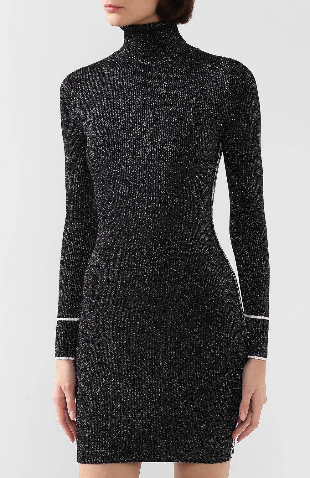 Платье OFF-WHITE черного цвета по цене 67950 руб., арт. 0WHI016E19E780779100, фото 3 Платье OFF-WHITE, арт. 0WHI016E19E780779100, фото 3