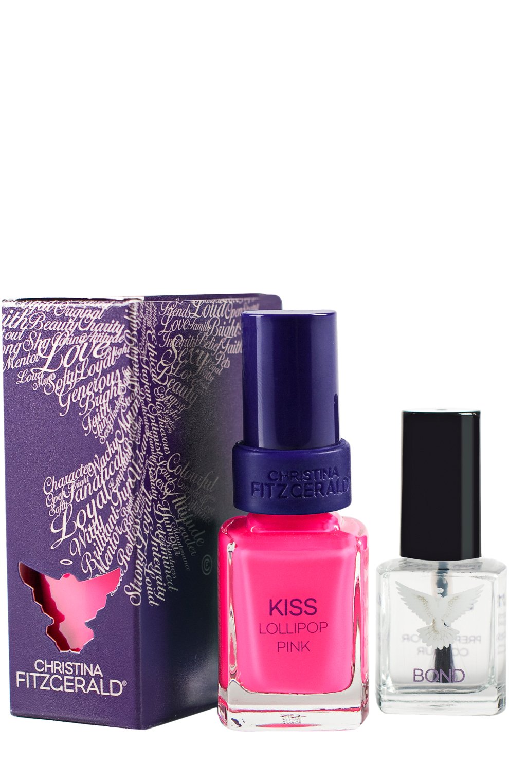 Лак для ногтей \розовый леденец\" kiss lollipop pink + bond" CHRISTINA FITZGERALD, арт. 9333381002624, фото 1