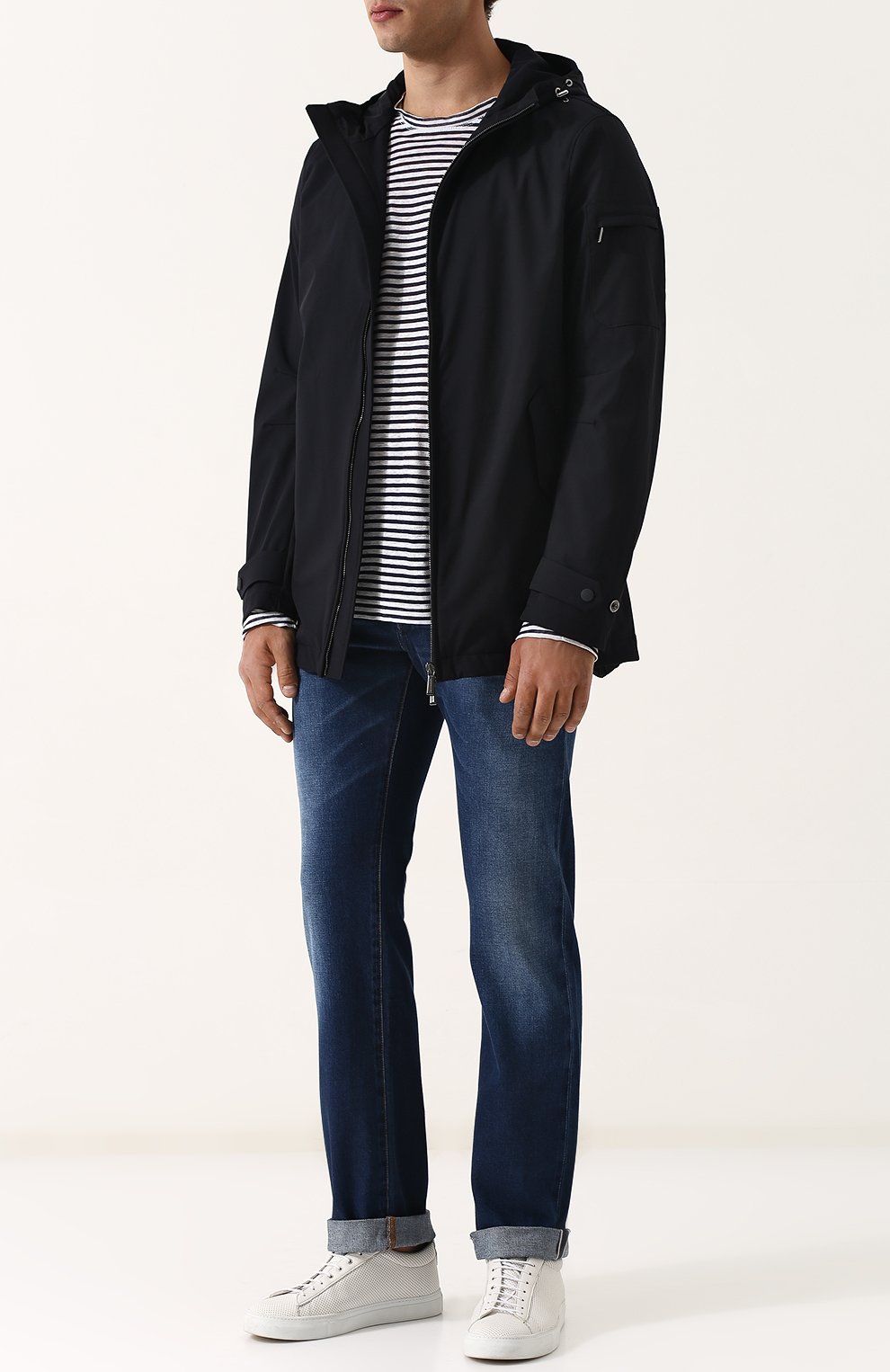 Укороченный плащ на молнии с капюшоном MOORER, арт. WAHLER-KNA, фото 2