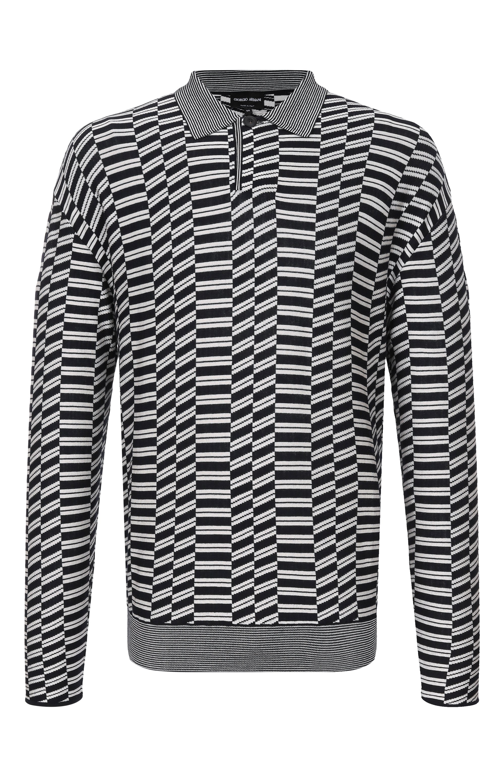 Поло из вискозы и шерсти GIORGIO ARMANI, арт. GM003315/AF25099, фото 1