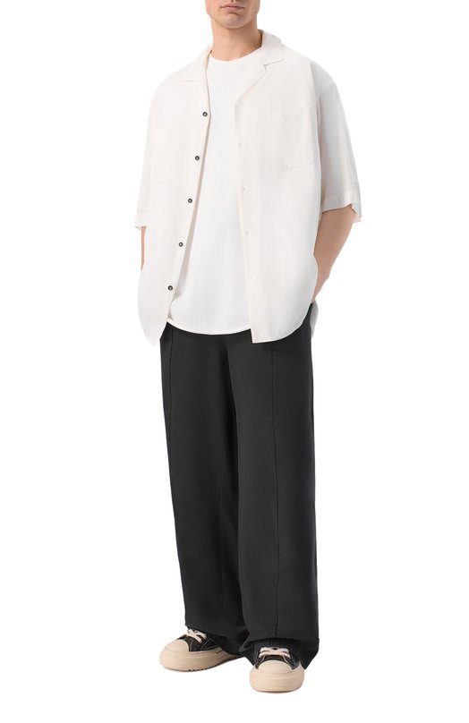 Хлопковые брюки Andrea Ya'aqov 26MG0W11 Чёрный  26MG0W11 Фото 2