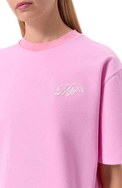 Хлопковая футболка MSGM, арт. 4041MDM113/267126, фото 5