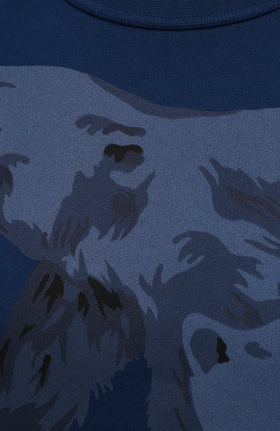 Хлопковый свитшот polar bear KENZO синего цвета по цене 31950 руб., арт. FB62SW8214M0, фото 5 Хлопковый свитшот polar bear KENZO, арт. FB62SW8214M0, фото 5