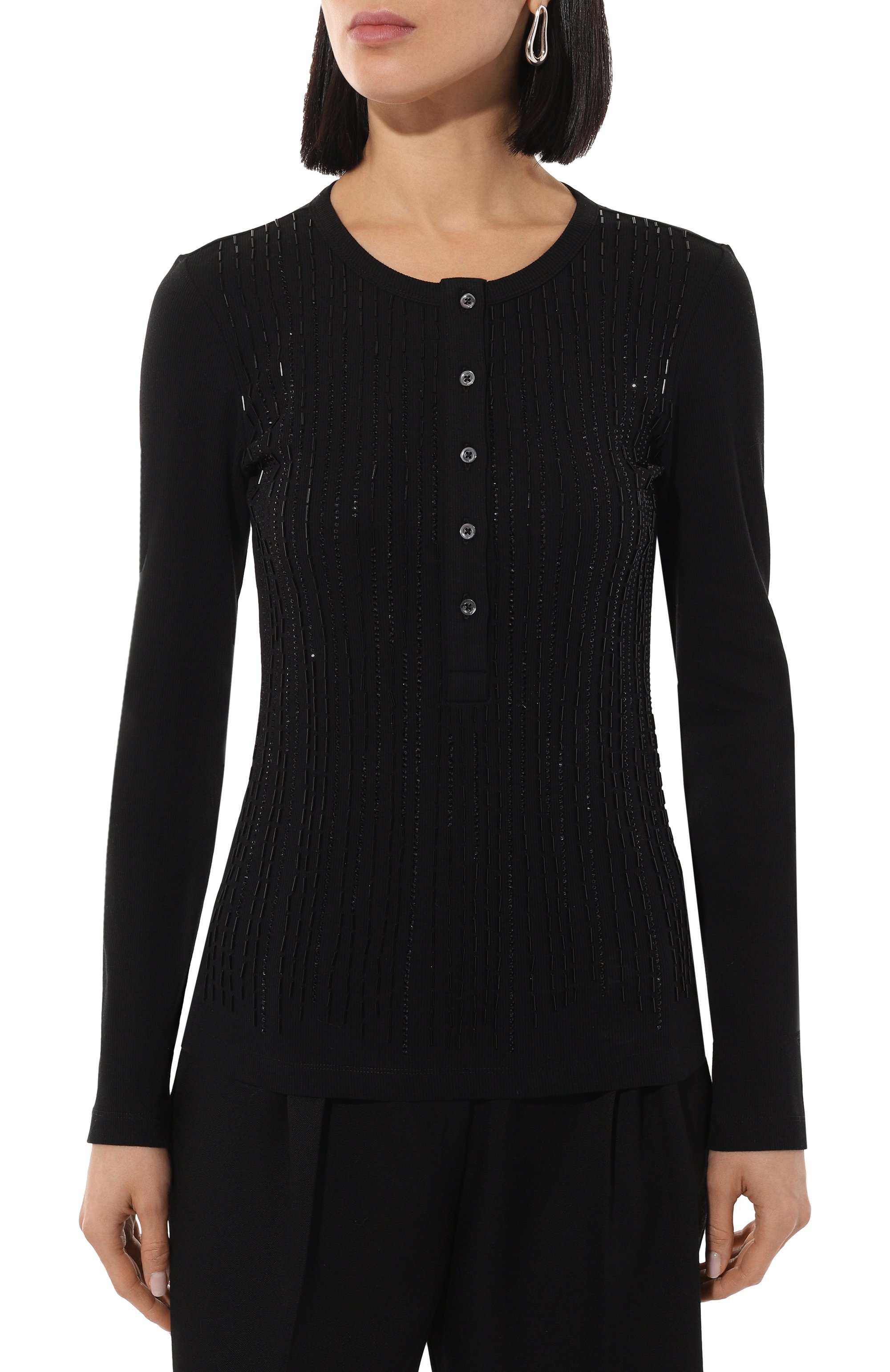 Хлопковый пуловер PINKO, арт. 104339/A27G, фото 3